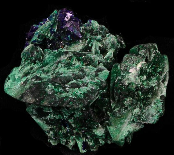 Fibrous Malachite Crystals - Congo #33479